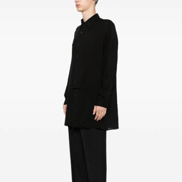 BNWT AW24 YOHJI YAMAMOTO POUR HOMME YYPH BIB LONG SHIRT 2 - Picture 12 of 14